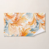 Orange Blue Wildblume Feather Badhandtuch Set (Handtuch)