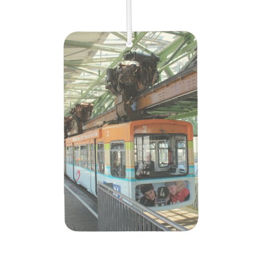 Orange Blue Wuppertal Floating Train Autolufterfrischer (Vorderseite)