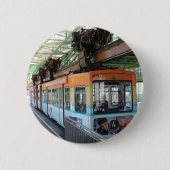 Orange Blue Wuppertal Floating Train Button (Vorderseite)