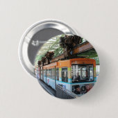 Orange Blue Wuppertal Floating Train Button (Vorne & Hinten)