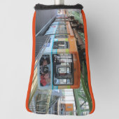 Orange Blue Wuppertal Floating Train Golf Headcover (Rotieren 90)