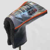 Orange Blue Wuppertal Floating Train Golf Headcover (3/4 Vorderseite)