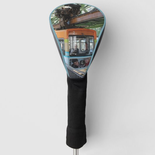 Orange Blue Wuppertal Floating Train Golf Headcover (Vorderseite)