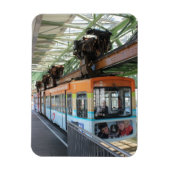Orange Blue Wuppertal Floating Train Magnet (Vertikal)