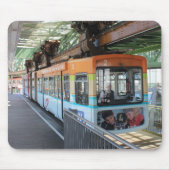 Orange Blue Wuppertal Floating Train Mousepad (Vorne)