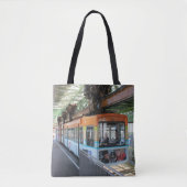 Orange Blue Wuppertal Floating Train Tasche (Vorderseite)