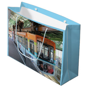 Orange Blue Wuppertal Schwebebahn Große Geschenktüte
