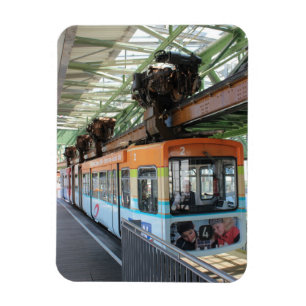 Orange Blue Wuppertal Schwebebahn Magnet