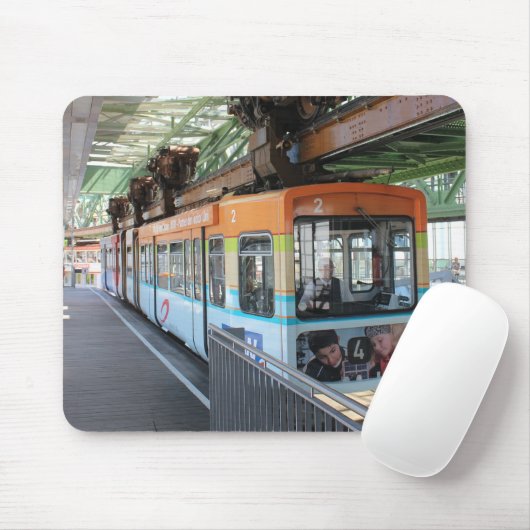Orange Blue Wuppertal Schwebebahn Mousepad (Mit Mouse)