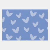 Orange Blue Yellow Sweet Liebe Artisan Fun Geschenkpapier Set (Vorderseite 3)