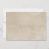 Orange Blüh Border Wedding Einladung (Rückseite)