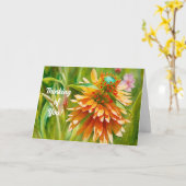 Orange Blume Art Thinking of You Card Karte (Gelbe Blume)