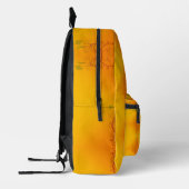 Orange Blume Bedruckter Rucksack (Links)