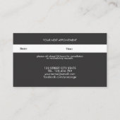 Orange Blume | Berufliche weiblich Terminkarte (Rückseite)