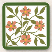 ORANGE BLUME BEVERAY COASTER GETRÄNKEUNTERSETZER (Vorderseite)