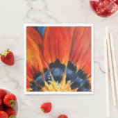 Orange Blume Blätter Malpapier Napkin Serviette (Beispiel)