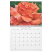 Orange Blume Blumenkalender Kalender (Feb 2027)