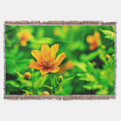 Orange Blume Bokeh Sunny Decke (Vorderseite)