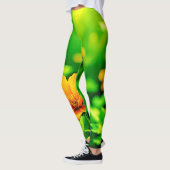 Orange Blume Bokeh Sunny Leggings (Links)
