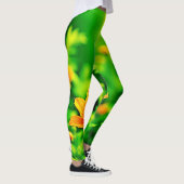 Orange Blume Bokeh Sunny Leggings (Rechts)