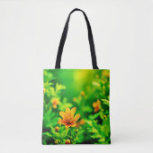 Orange Blume Bokeh Sunny Tasche (Vorderseite)