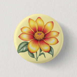 Orange Blume Button