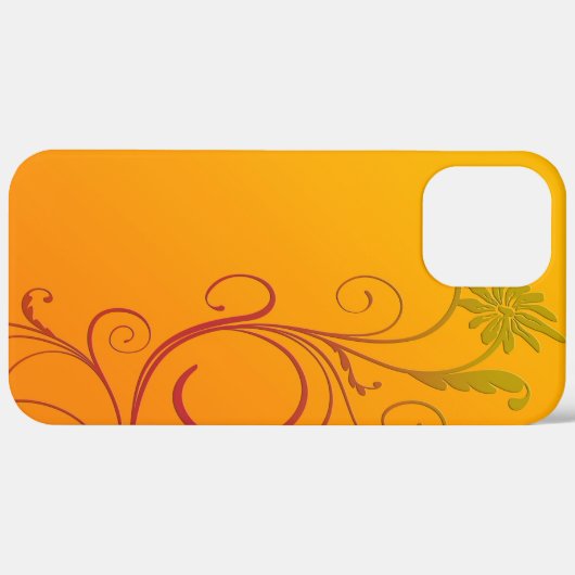 Orange Blume Case-Mate iPhone Hülle (Rückseite / Rechts)