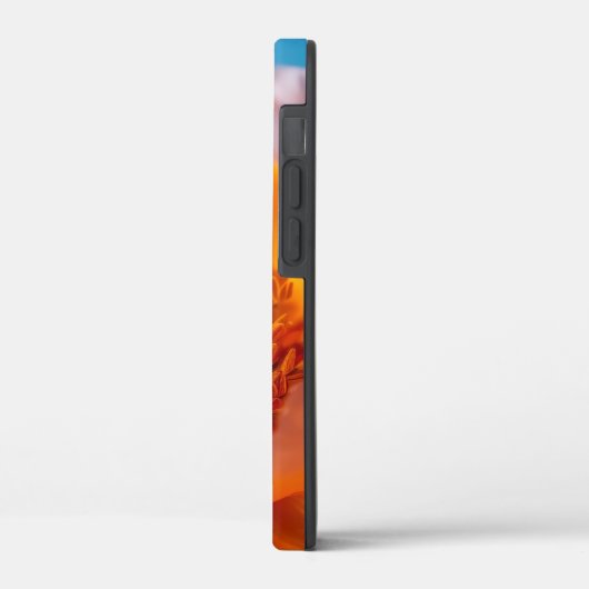Orange Blume Case-Mate iPhone Hülle (Rückseite / Links)