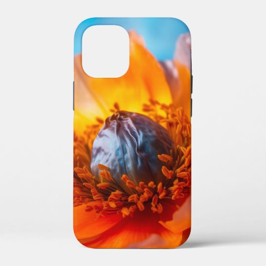 Orange Blume Case-Mate iPhone Hülle (Rückseite)