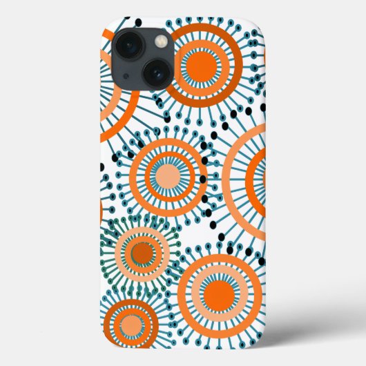 Orange Blume Case-Mate iPhone Hülle (Rückseite)