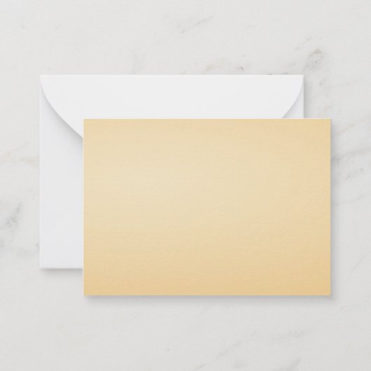 Orange Blume Dankeschön Karte (Rückseite)