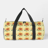 Orange Blume Duffle Bag (Rückseite)