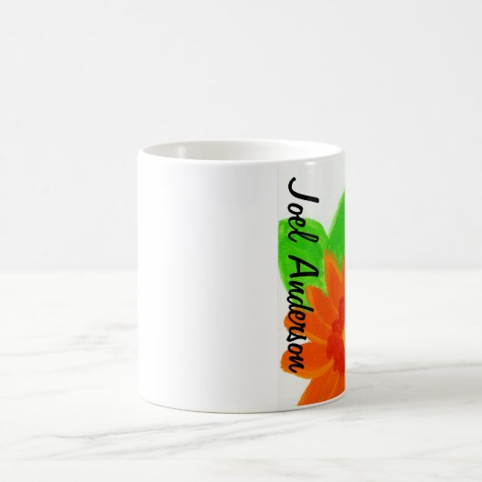 Orange Blume durch Joel Anderson Kaffeetasse (Mittel)