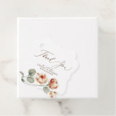 Orange Blume Elegant Wedding Vielen Dank Geschenkanhänger (Beispiel)