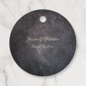 Orange Blume Elegante Vielen Dank Gastgeschenk Hoc Geschenkanhänger (Rückseite)