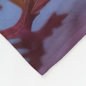 Orange Blume Fleecedecke (Ecke)