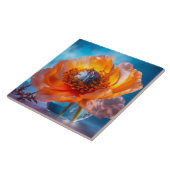 Orange Blume Fliese (Seite)