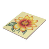 Orange Blume Fliese (Seite)