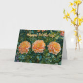 Orange Blume Garden Art Geburtstag Karte (Gelbe Blume)