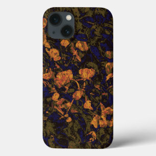 Orange Blume gegen Blatttarnungsmuster Case-Mate iPhone Hülle