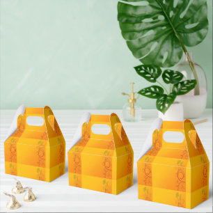 Orange Blume Geschenkschachtel