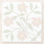 ORANGE-BLUME GLASUNTERSETZER (Rückseite)