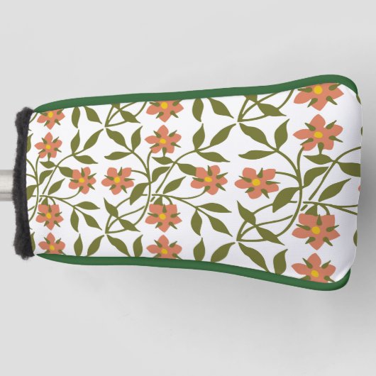 ORANGE-BLUME GOLF HEADCOVER (Vorderseite)