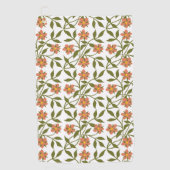 ORANGE-BLUME GOLFHANDTUCH (Vorderseite)