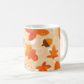 Orange Blume: Handdoodle-Muster. Kaffeetasse (VorderseiteRechts)