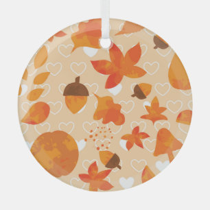 Orange Blume: Handdoodle-Muster. Ornament Aus Glas