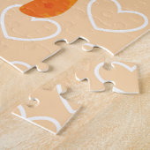 Orange Blume: Handdoodle-Muster. Puzzle (Seite)