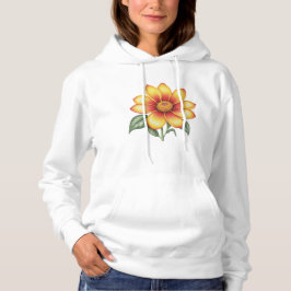 Orange Blume Hoodie