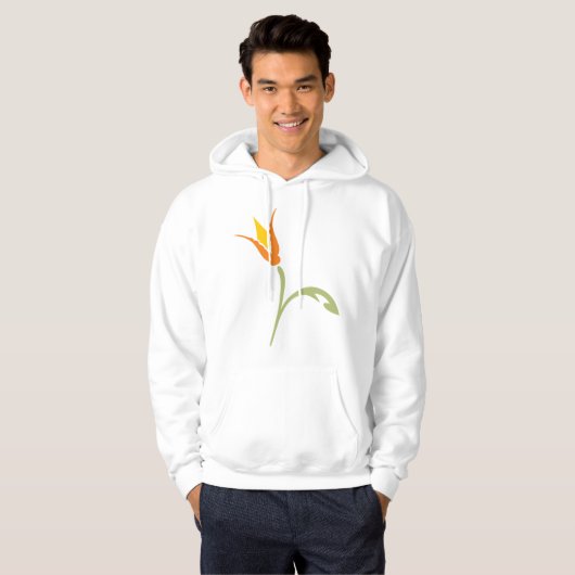 Orange Blume Hoodie (Vorne ganz)