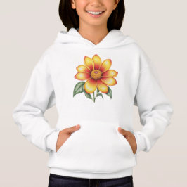 Orange Blume Hoodie